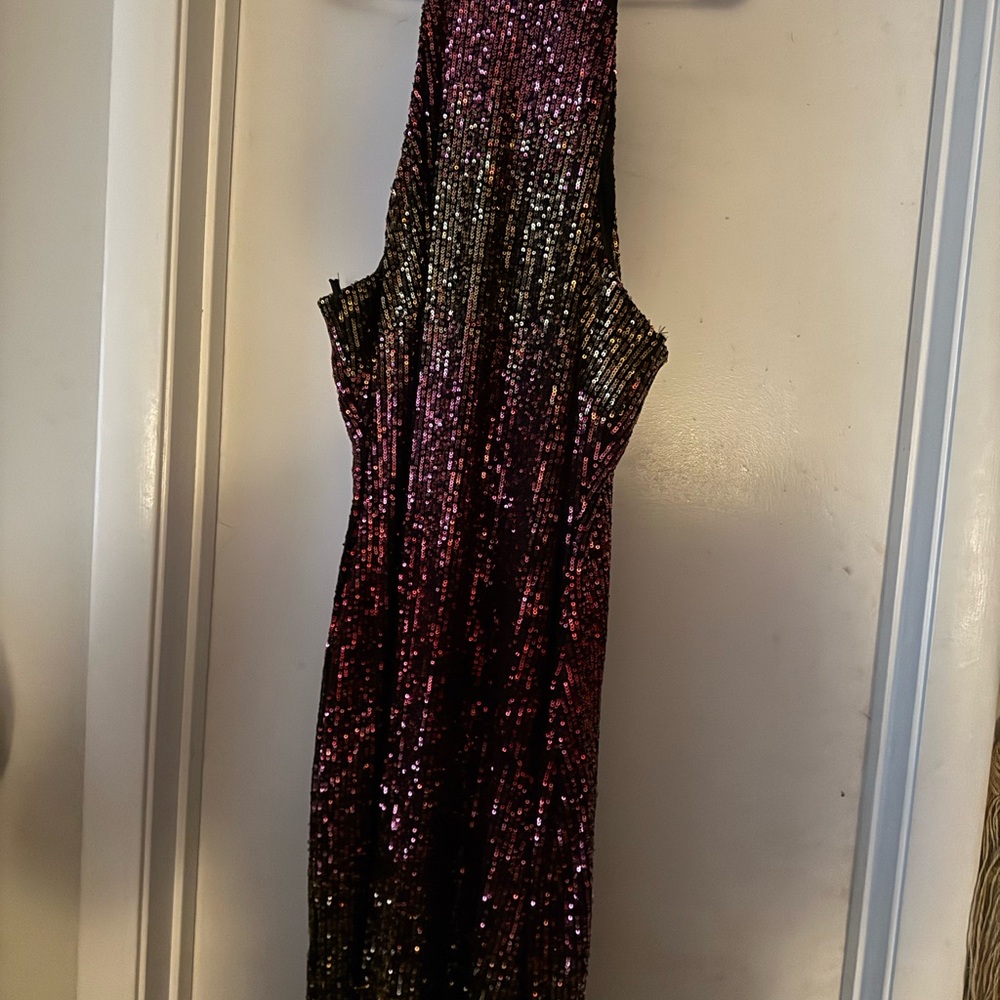 B Darlin Elegant Black Halter Dress